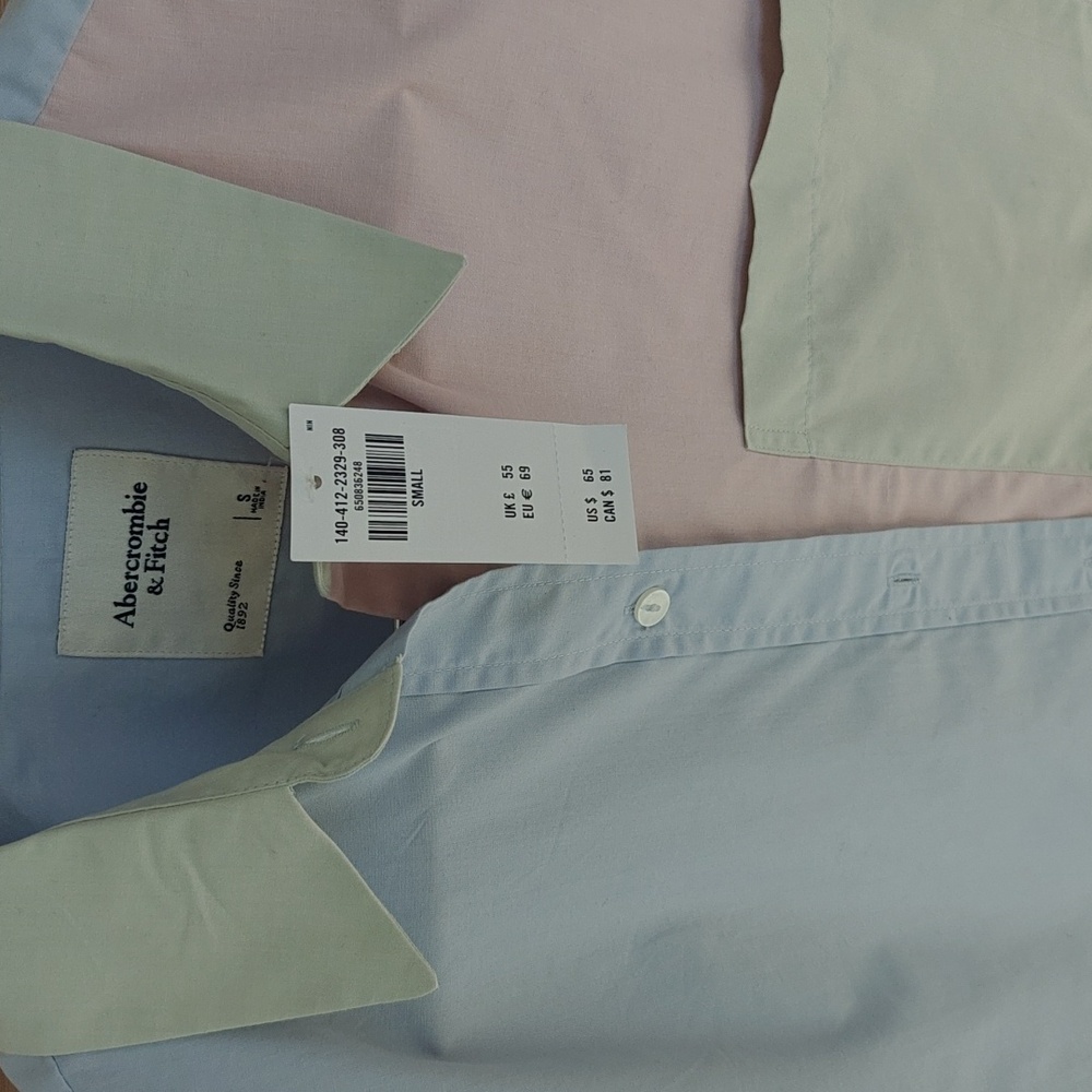Abercrombie Pastel Color Block Shirt - Picture 2 of 5